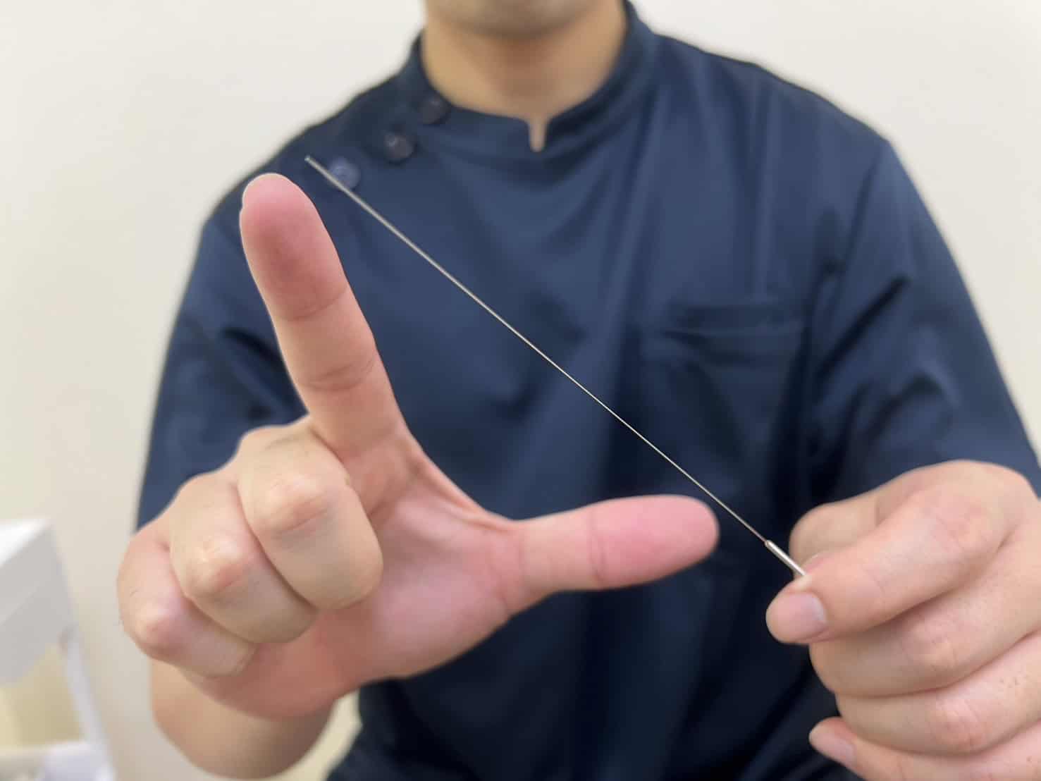 深層部にアプローチできる長い鍼